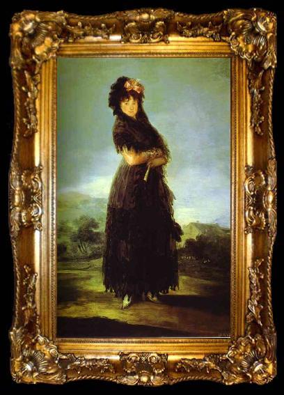 framed  Francisco Jose de Goya Portrait of Mariana Waldstein., ta009-2